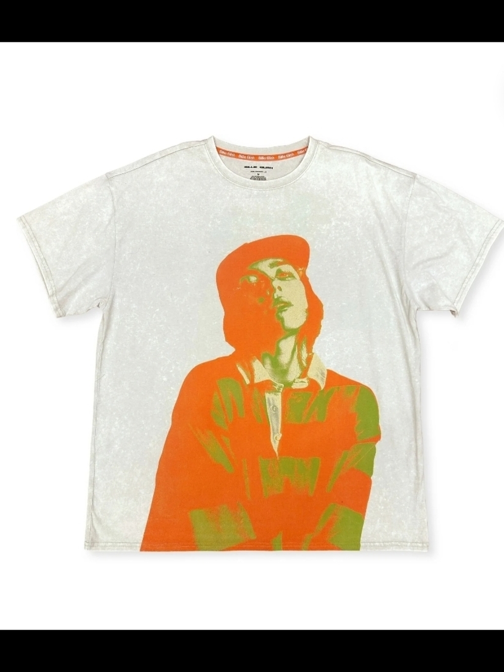 Billie Eilish NEW Oversized Mineral Wash Graphic Sleep Shirt Tee Plus Size 2X
